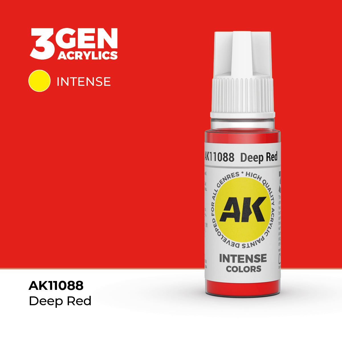 AK Interactive 3G Acrylic Deep Red (AK11088), 17 ml, Acrylfarbe