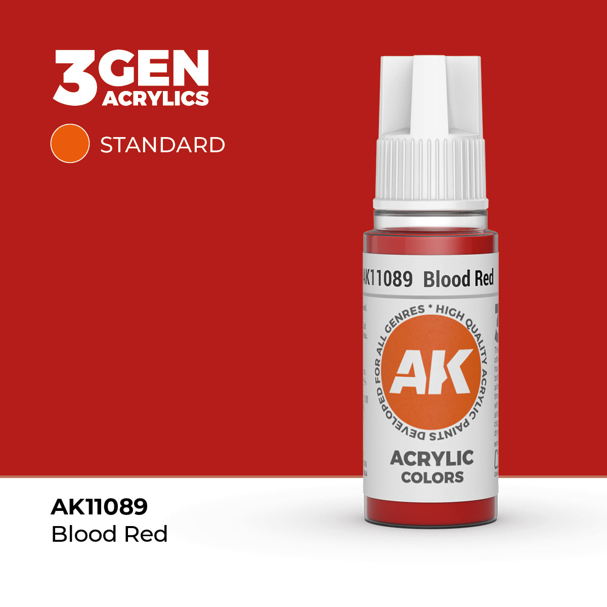 AK Interactive 3G Acrylic Blood Red (AK11089), 17 ml, Acrylfarbe