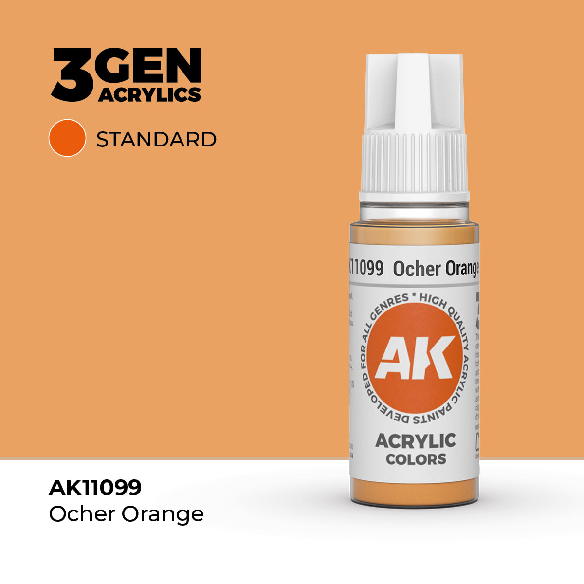 AK Interactive 3G Acrylic Ocher Orange (AK11099), 17 ml, Acrylfarbe
