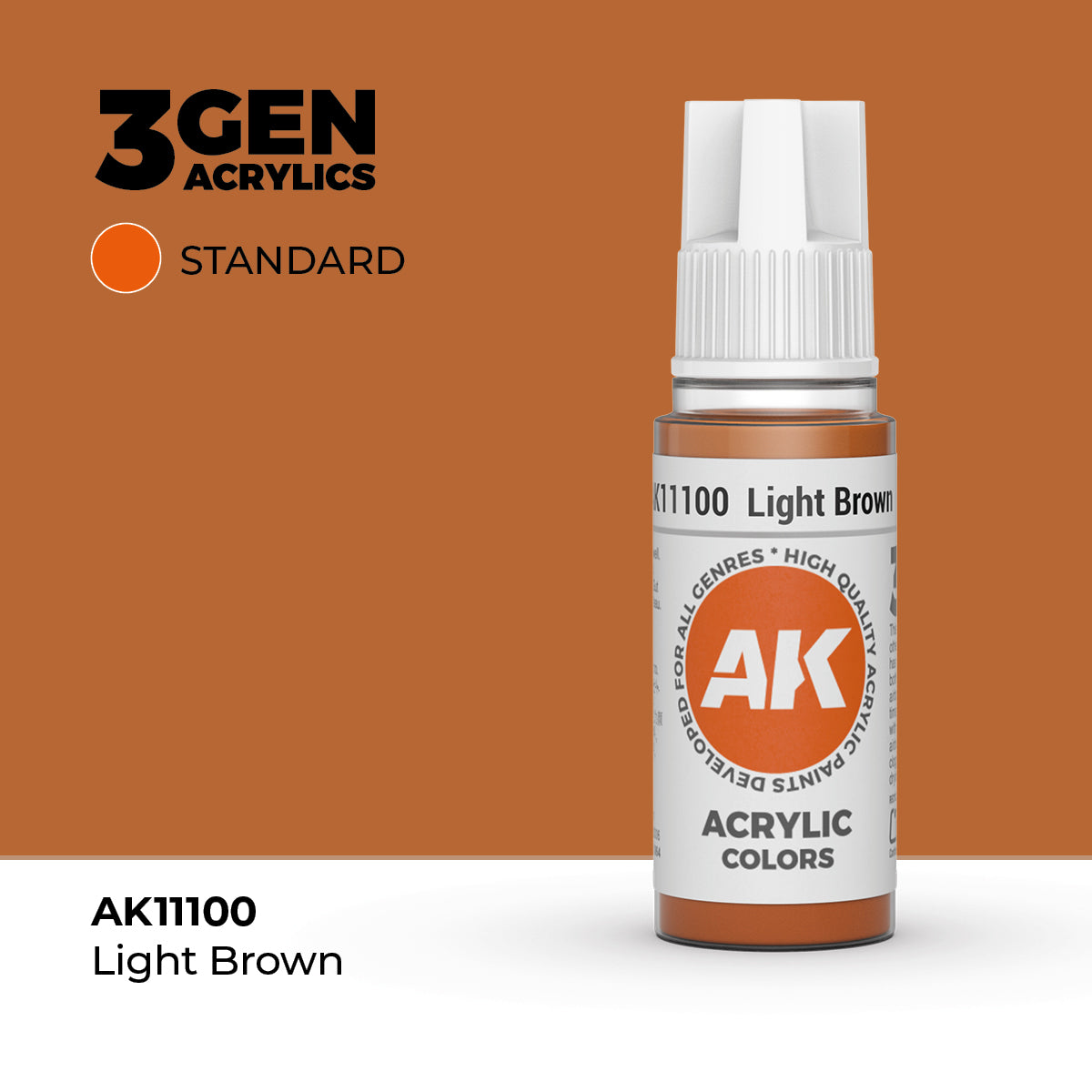 AK Interactive 3G Acrylic Light Brown (AK11100), 17 ml, Acrylfarbe