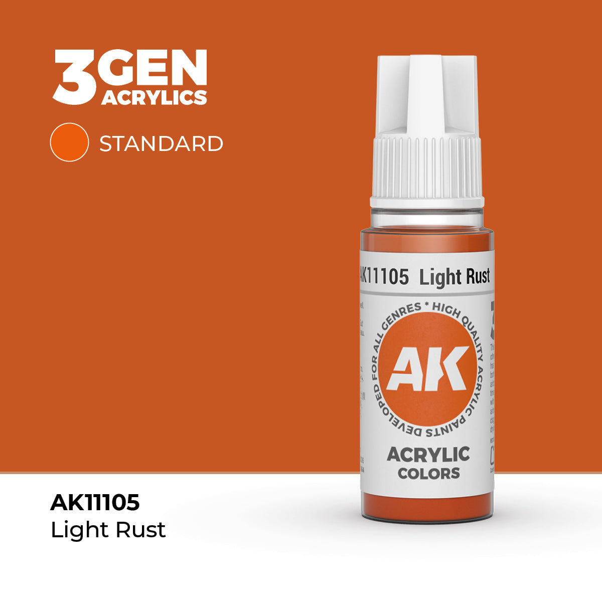 AK Interactive 3G Acrylic Light Rust (AK11105), 17 ml, Acrylfarbe