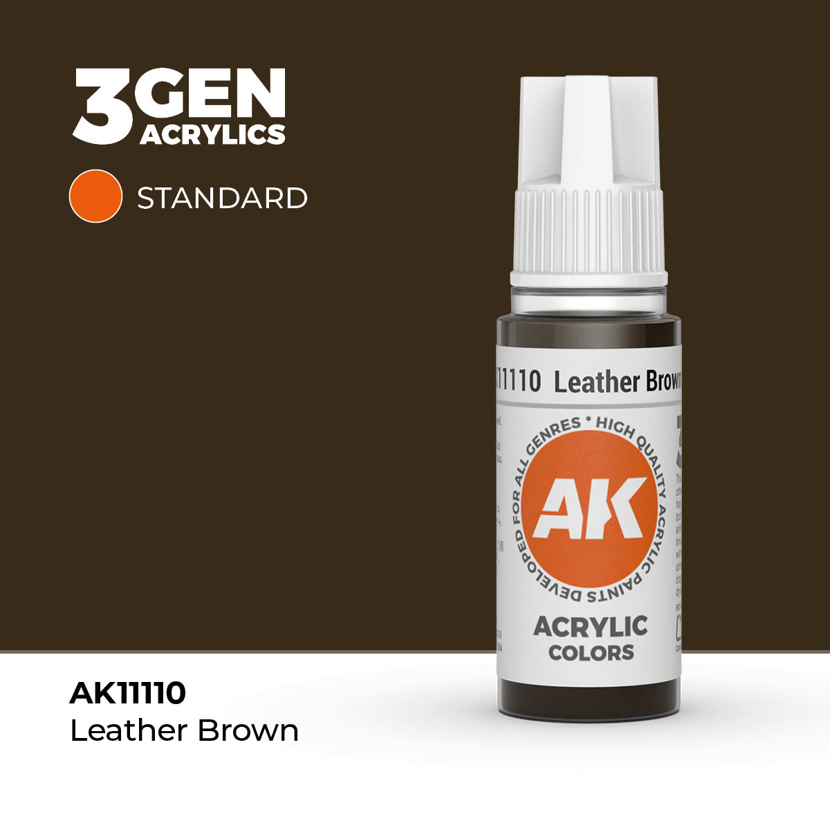 AK Interactive 3G Acrylic Leather Brown (AK11110), 17 ml, Acrylfarbe