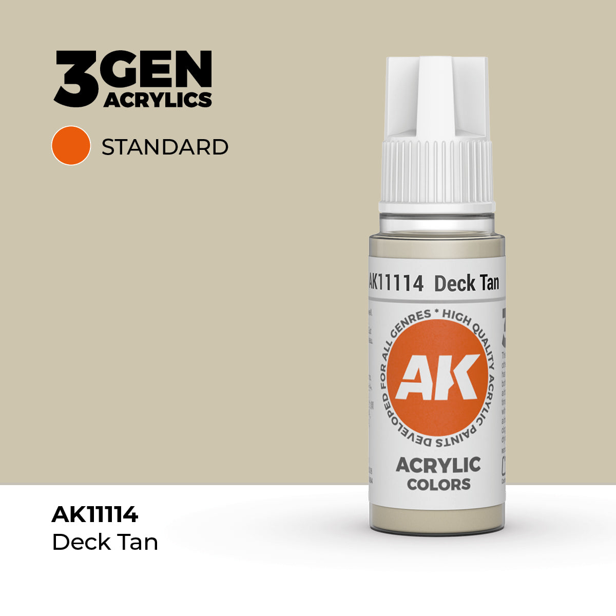 AK Interactive 3G Acrylic Deck Tan (AK11114), 17 ml, Acrylfarbe
