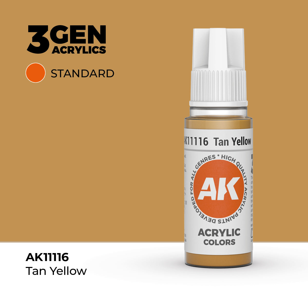 AK Interactive 3G Acrylic Tan Yellow (AK11116), 17 ml, Acrylfarbe