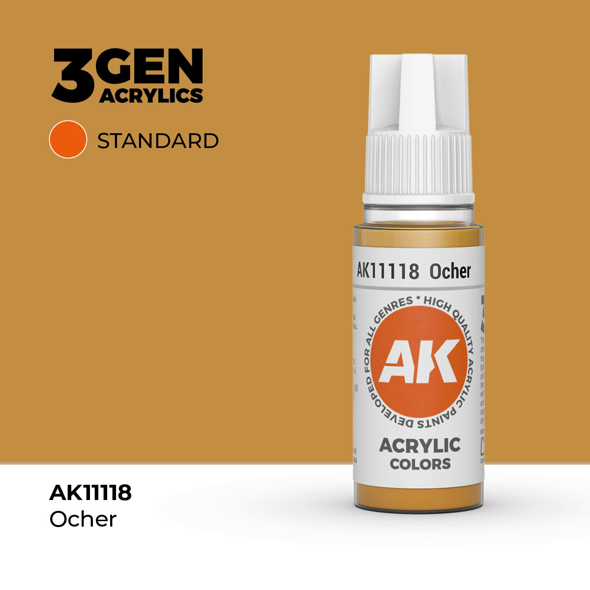 AK Interactive 3G Acrylic Ocher (AK11118), 17 ml, Acrylfarbe