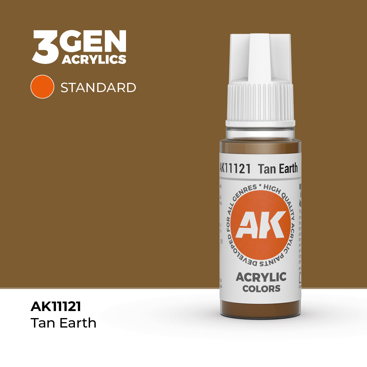 AK Interactive 3G Acrylic Tan Earth (AK11121), 17 ml, Acrylfarbe