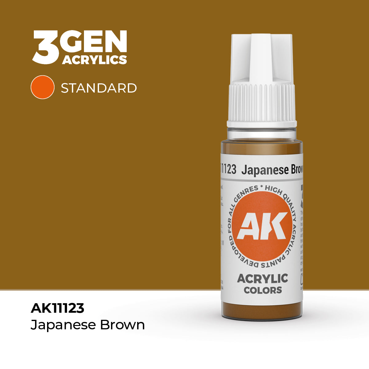 AK Interactive 3G Acrylic Japanese Brown (AK11123), 17 ml, Acrylfarbe