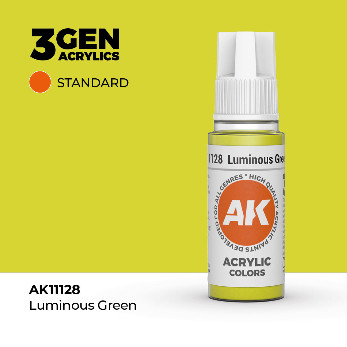 AK Interactive 3G Acrylic Luminous Green (AK11128), 17 ml, Acrylfarbe