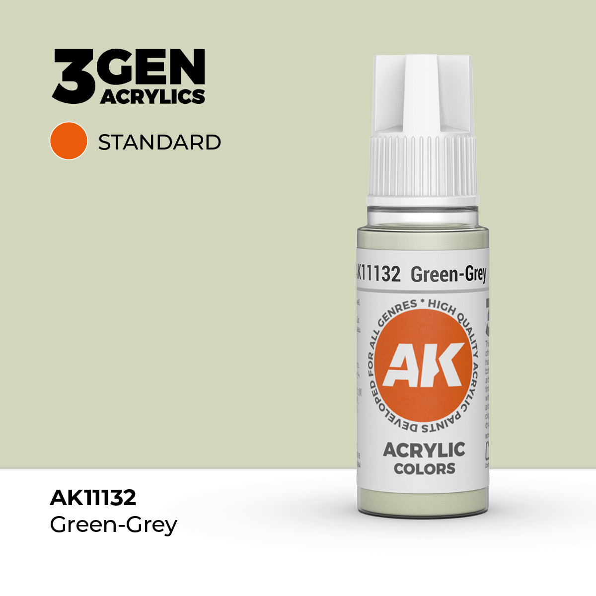 AK Interactive 3G Acrylic Green-Grey (AK11132), 17 ml, Acrylfarbe