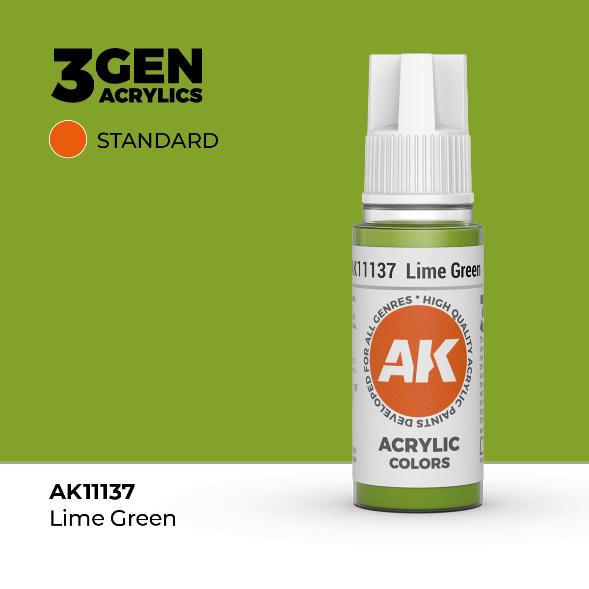 AK Interactive 3G Acrylic Lime Green (AK11137), 17 ml, Acrylfarbe