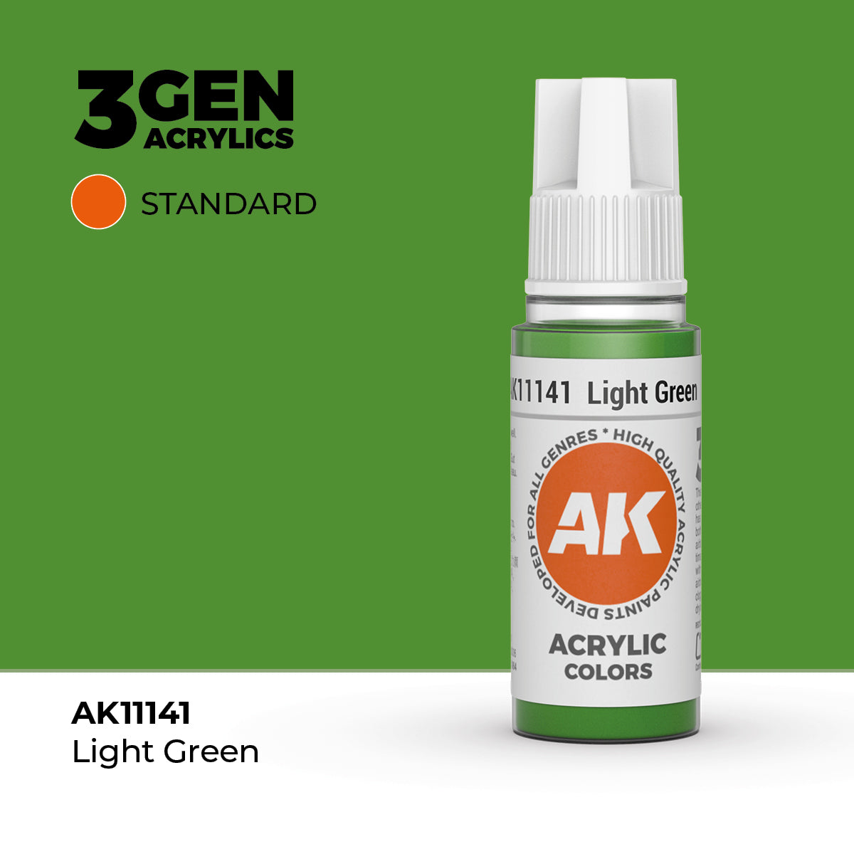 AK Interactive 3G Acrylic Light Green (AK11141), 17 ml, Acrylfarbe