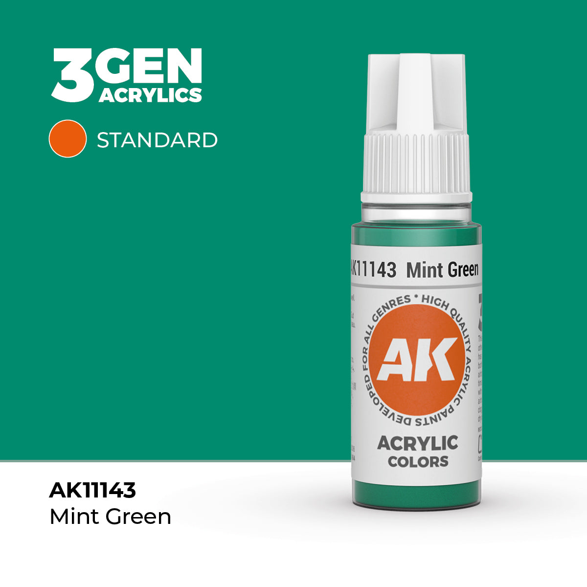 AK Interactive 3G Acrylic Mint Green (AK11143), 17 ml, Acrylfarbe
