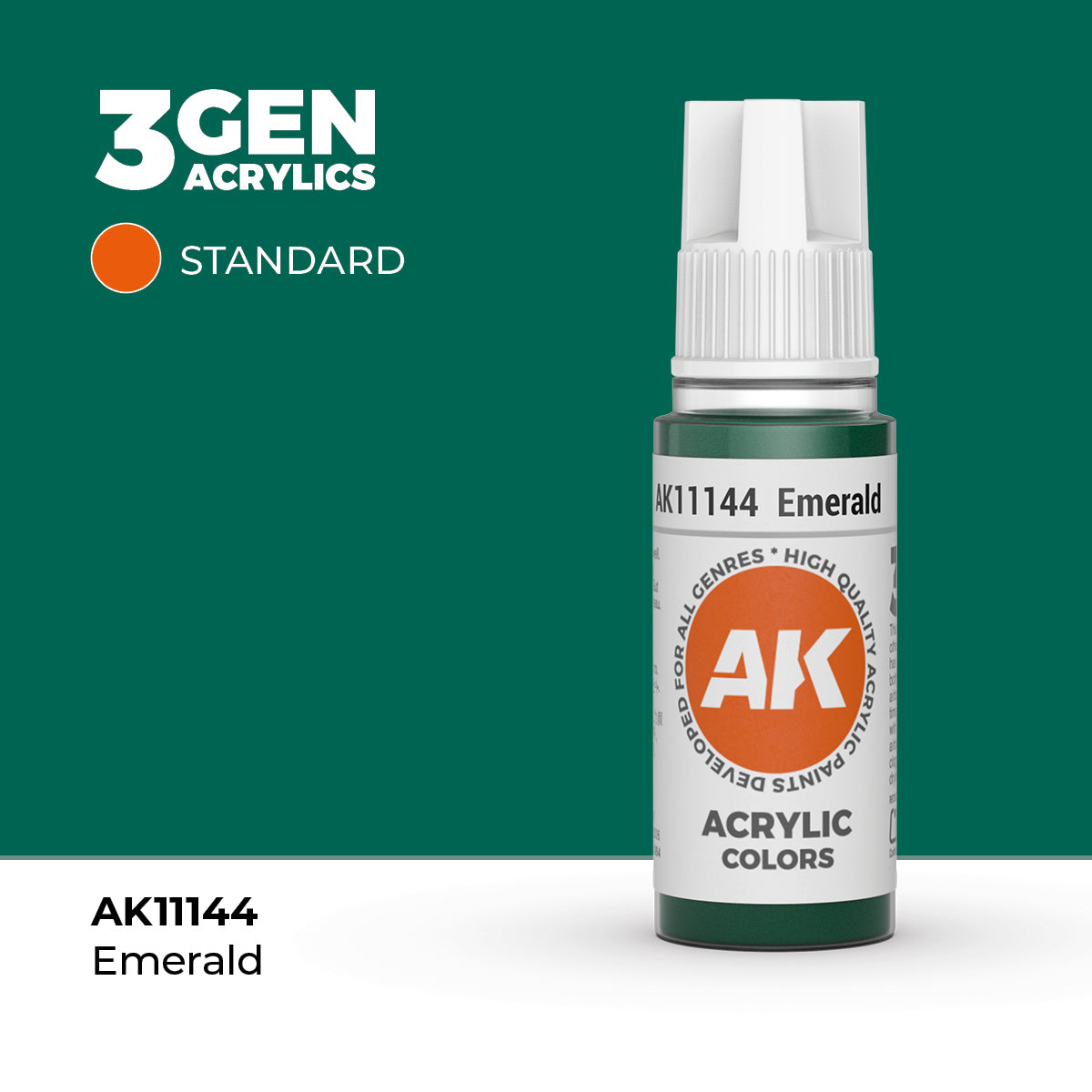 AK Interactive 3G Acrylic Emerald (AK11144), 17 ml, Acrylfarbe