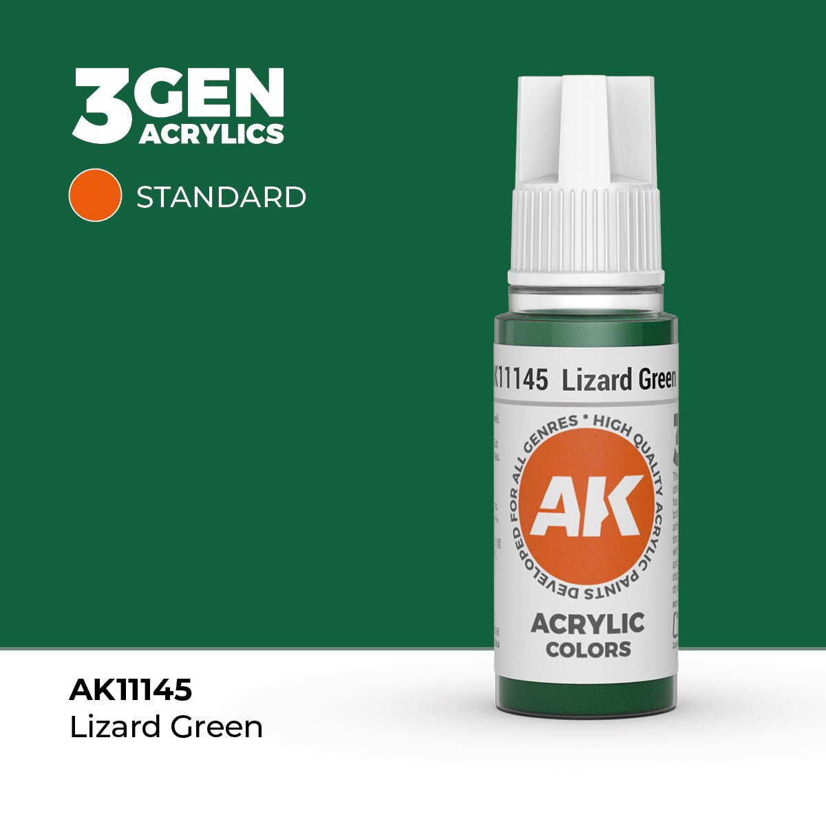 AK Interactive 3G Acrylic Lizard Green (AK11145), 17 ml, Acrylfarbe