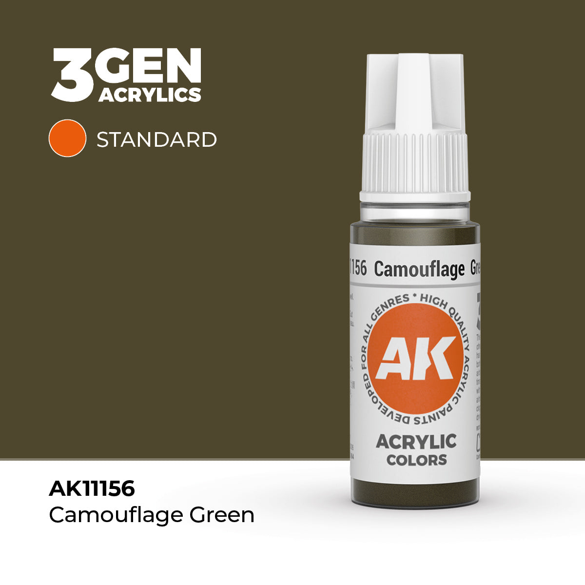 AK Interactive 3G Acrylic Camouflage Green (AK11156), 17 ml, Acrylfarbe