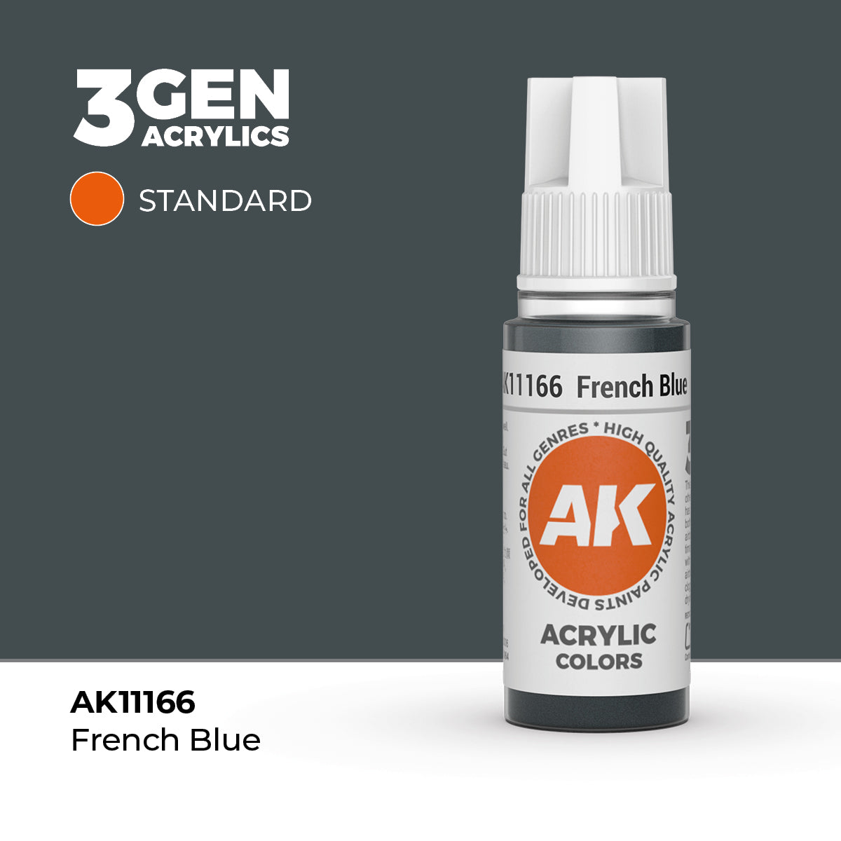 AK Interactive 3G Acrylic French Blue (AK11166), 17 ml, Acrylfarbe