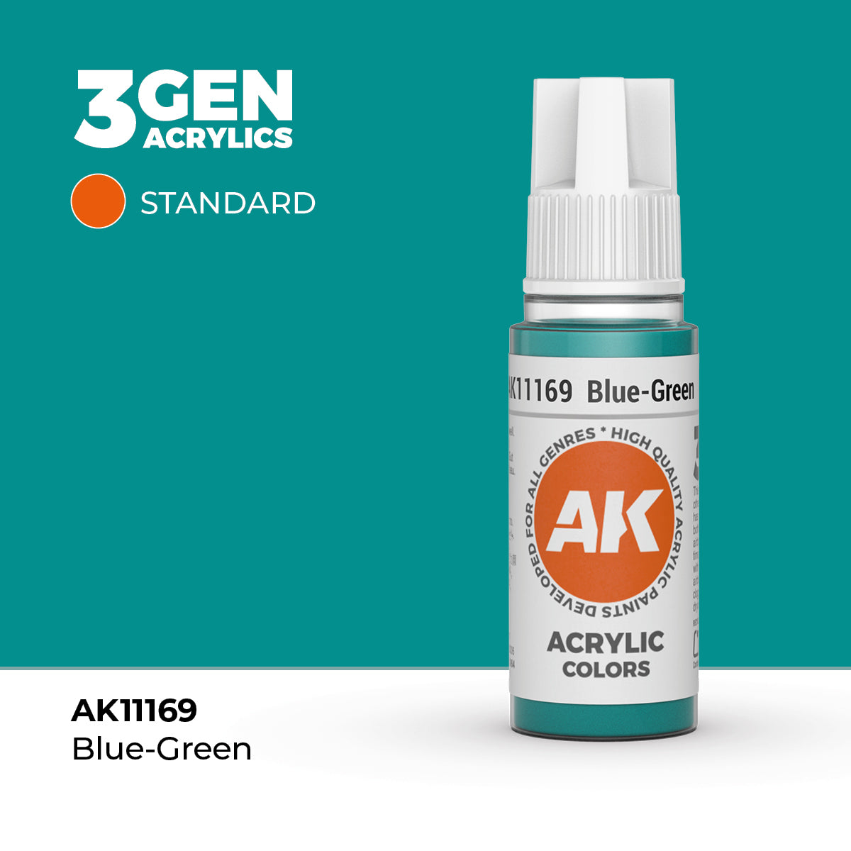 AK Interactive 3G Acrylic Blue-Green (AK11169), 17 ml, Acrylfarbe