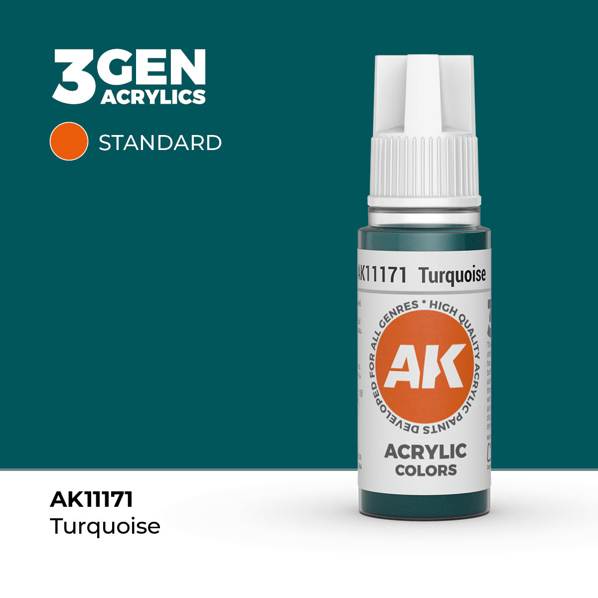 AK Interactive 3G Acrylic Turquoise (AK11171), 17 ml, Acrylfarbe