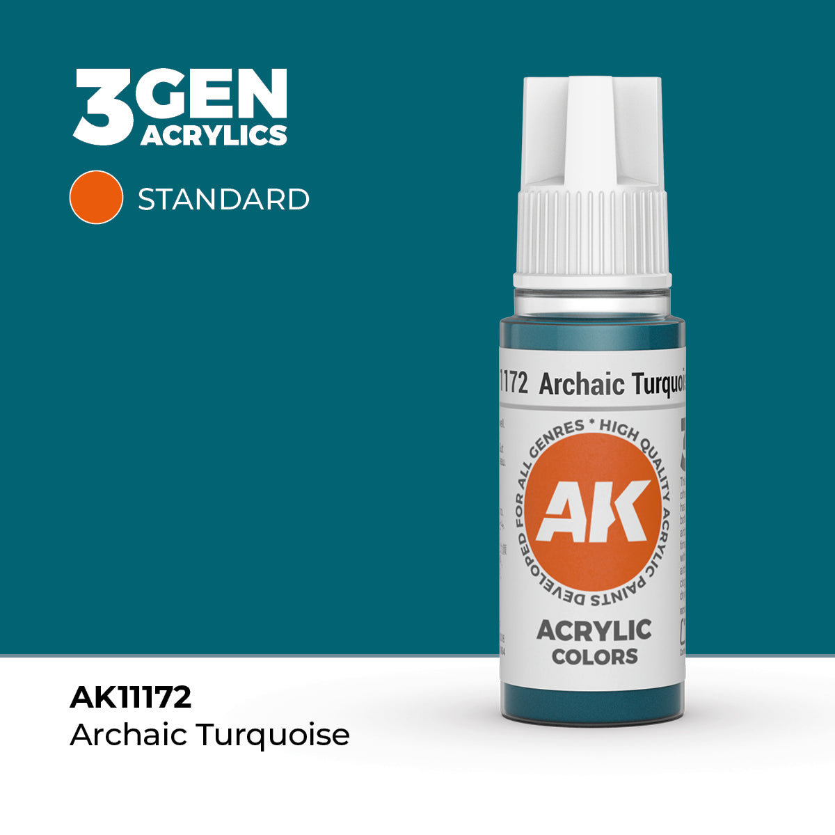 AK Interactive 3G Acrylic Archaic Turquoise (AK11172), 17 ml, Acrylfarbe