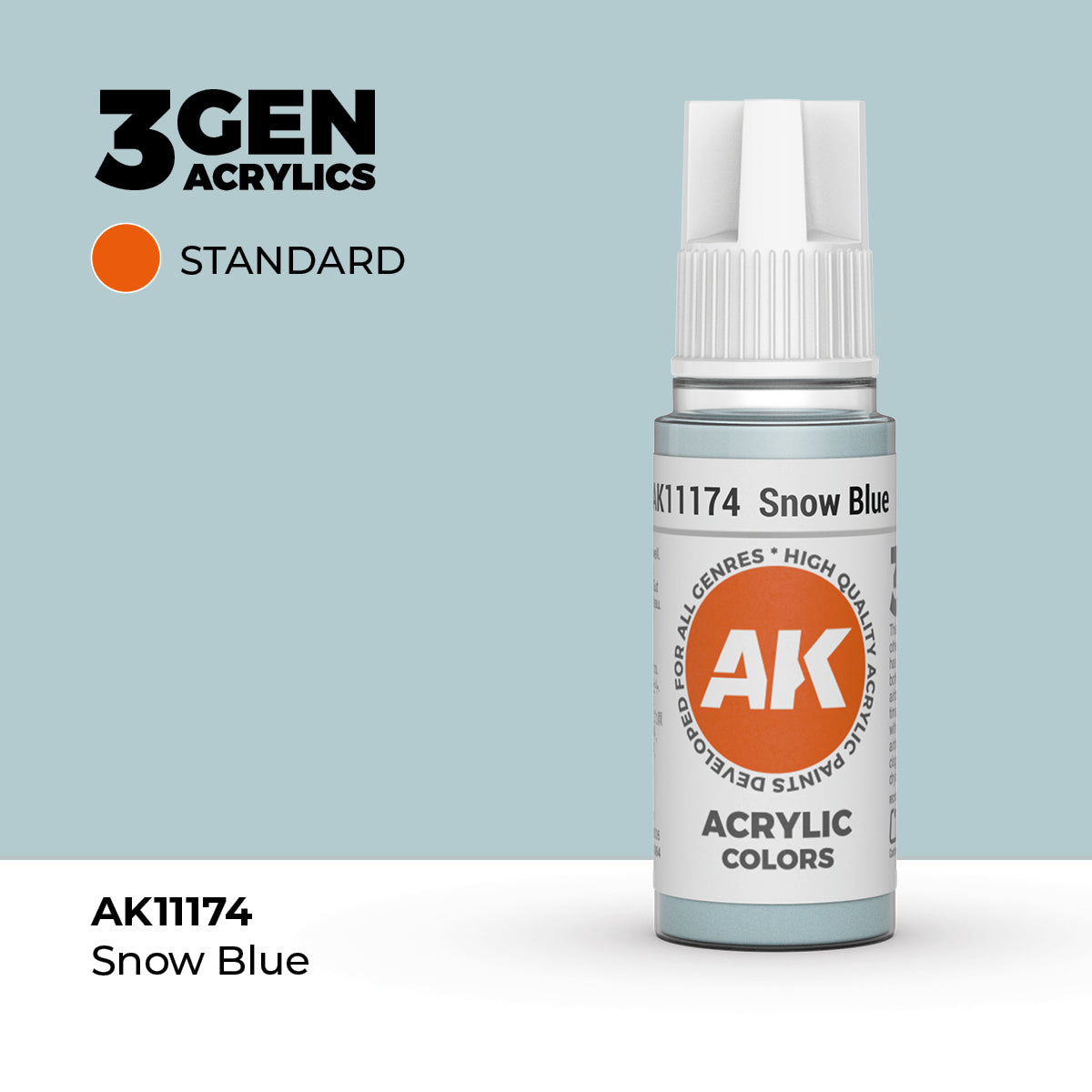 AK Interactive 3G Acrylic Snow Blue (AK11174), 17 ml, Acrylfarbe