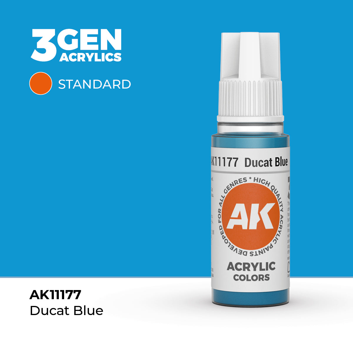 AK Interactive 3G Acrylic Ducat Blue (AK11177), 17 ml, Acrylfarbe