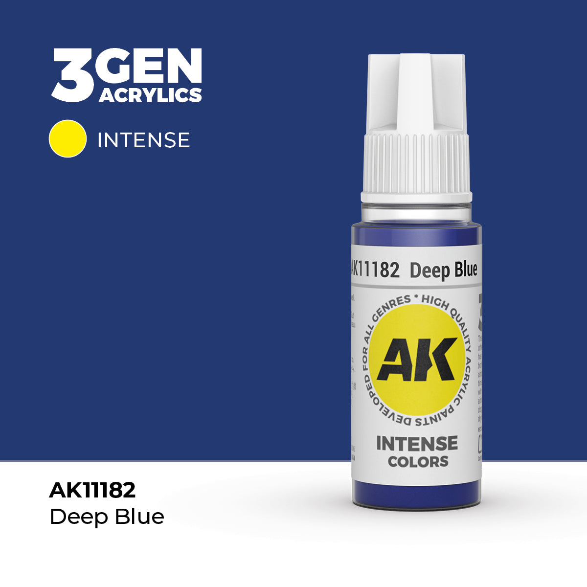 AK Interactive 3G Acrylic Deep Blue (AK11182), 17 ml, Acrylfarbe
