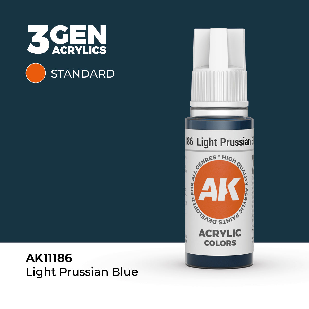 AK Interactive 3G Acrylic Light Prussian Blue (AK11186), 17 ml, Acrylfarbe
