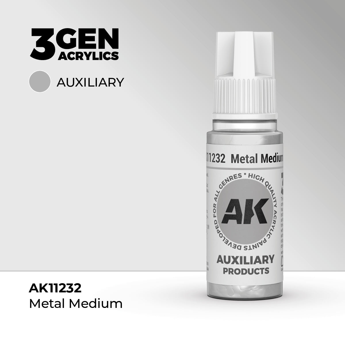 AK Interactive 3G Acrylic Metal Medium (AK11232), 17 ml, Hilfsmittel