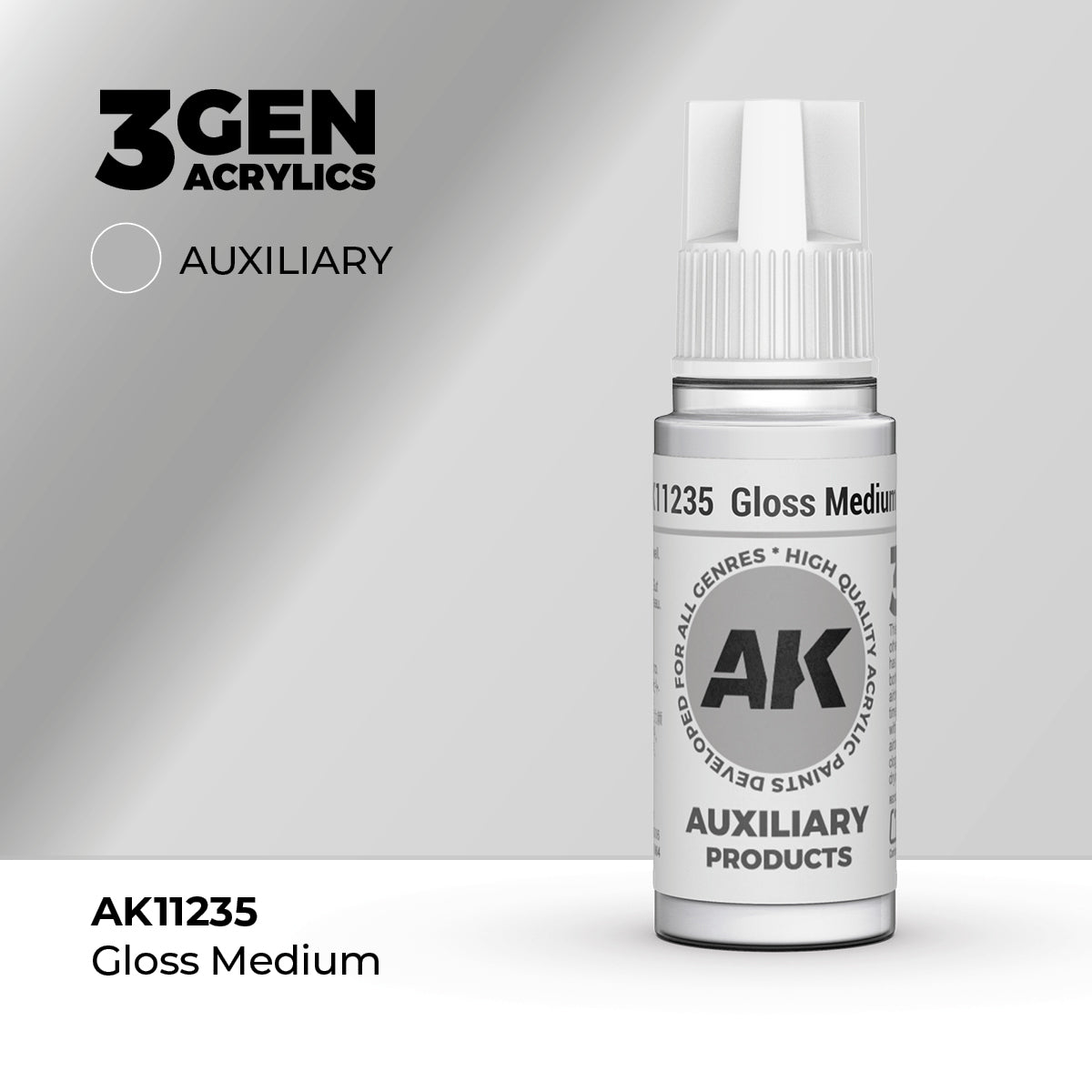 AK Interactive 3G Acrylic Gloss Medium (AK11235), 17 ml, Hilfsmittel
