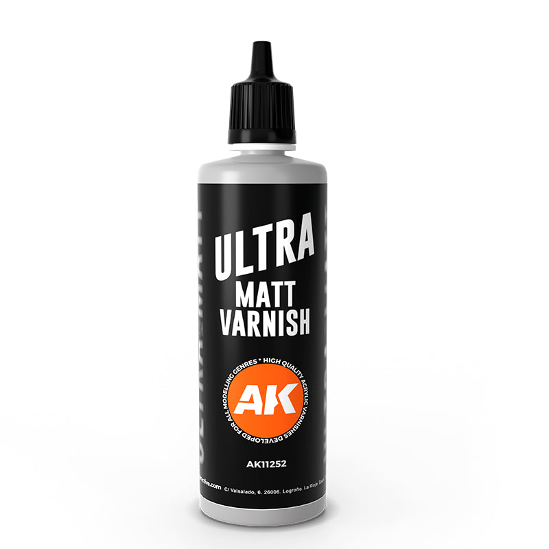 AK Interactive Ultra Matte Varnish (AK11252), 100 ml, Schutzlack