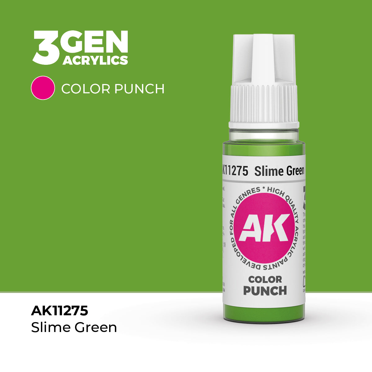 AK Interactive Color Punch Slime green (AK11275), 17 ml, Acrylfarbe