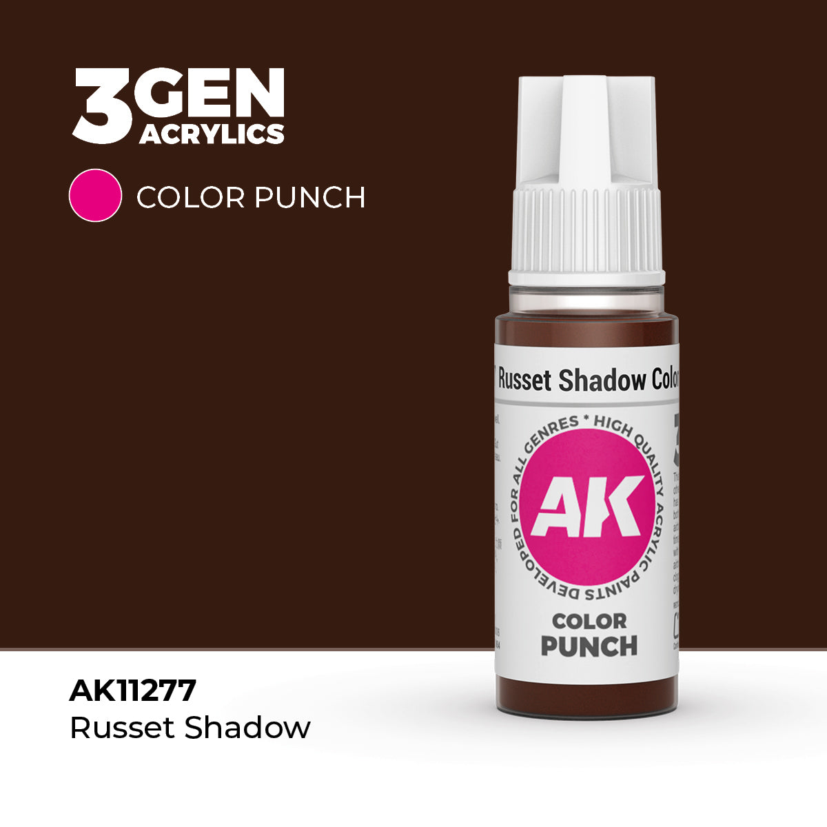 AK Interactive Color Punch Russet Shadow (AK11277), 17 ml, Acrylfarbe