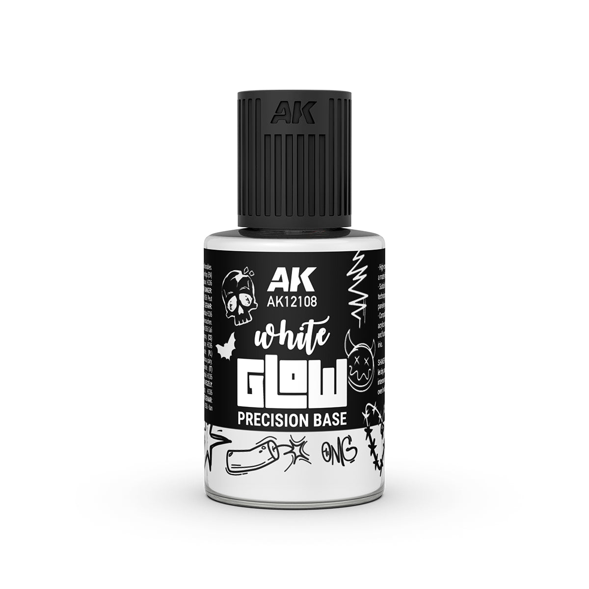 AK Interactive White Glow Precision Base (AK12108) – Basis, 30 ml