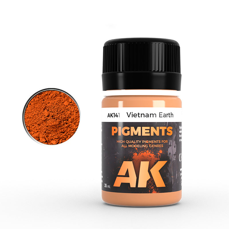 AK Interactive Pigment Vietnam Earth (AK141), Weathering-Pigment, 35 ml