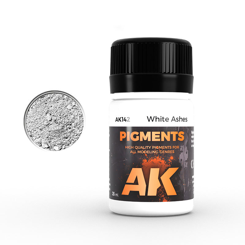 AK Interactive Pigment White Ashes (AK142), Weathering-Pigment, 35 ml