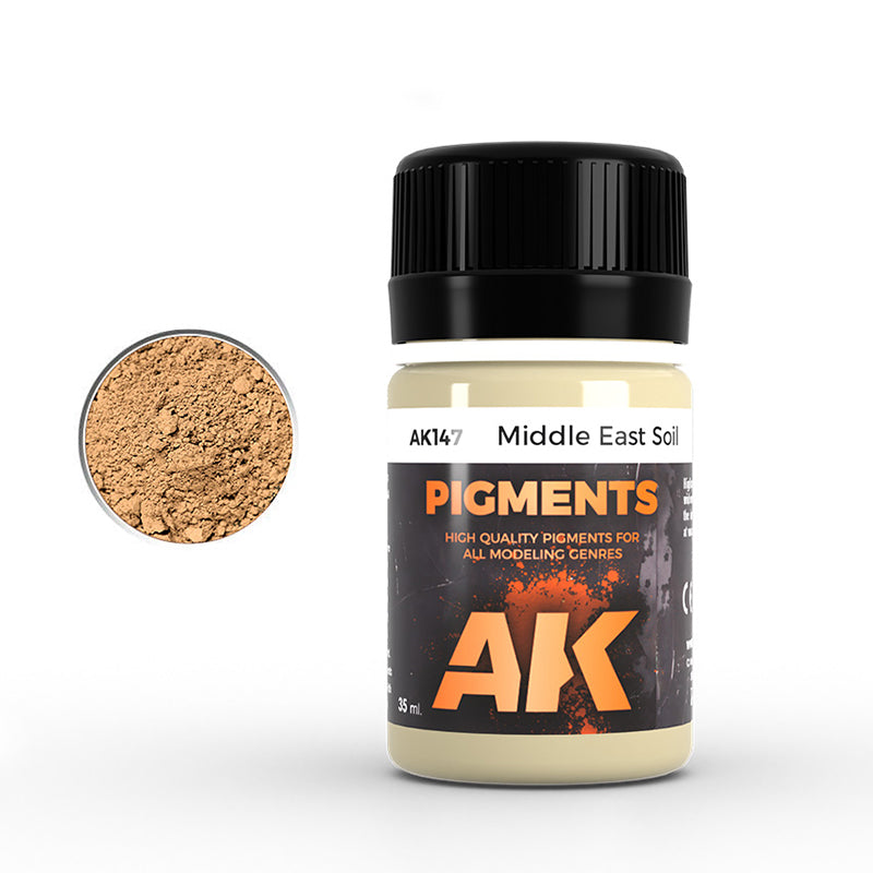 AK Interactive Pigment Middle East Soil (AK147), Weathering-Pigment, 35 ml