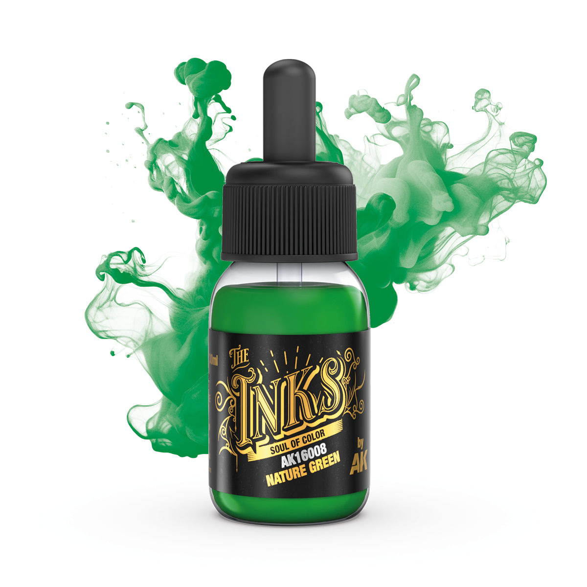 AK Interactive The Inks Nature Green (AK16008), Ink für Lasuren und Washes, 30 ml