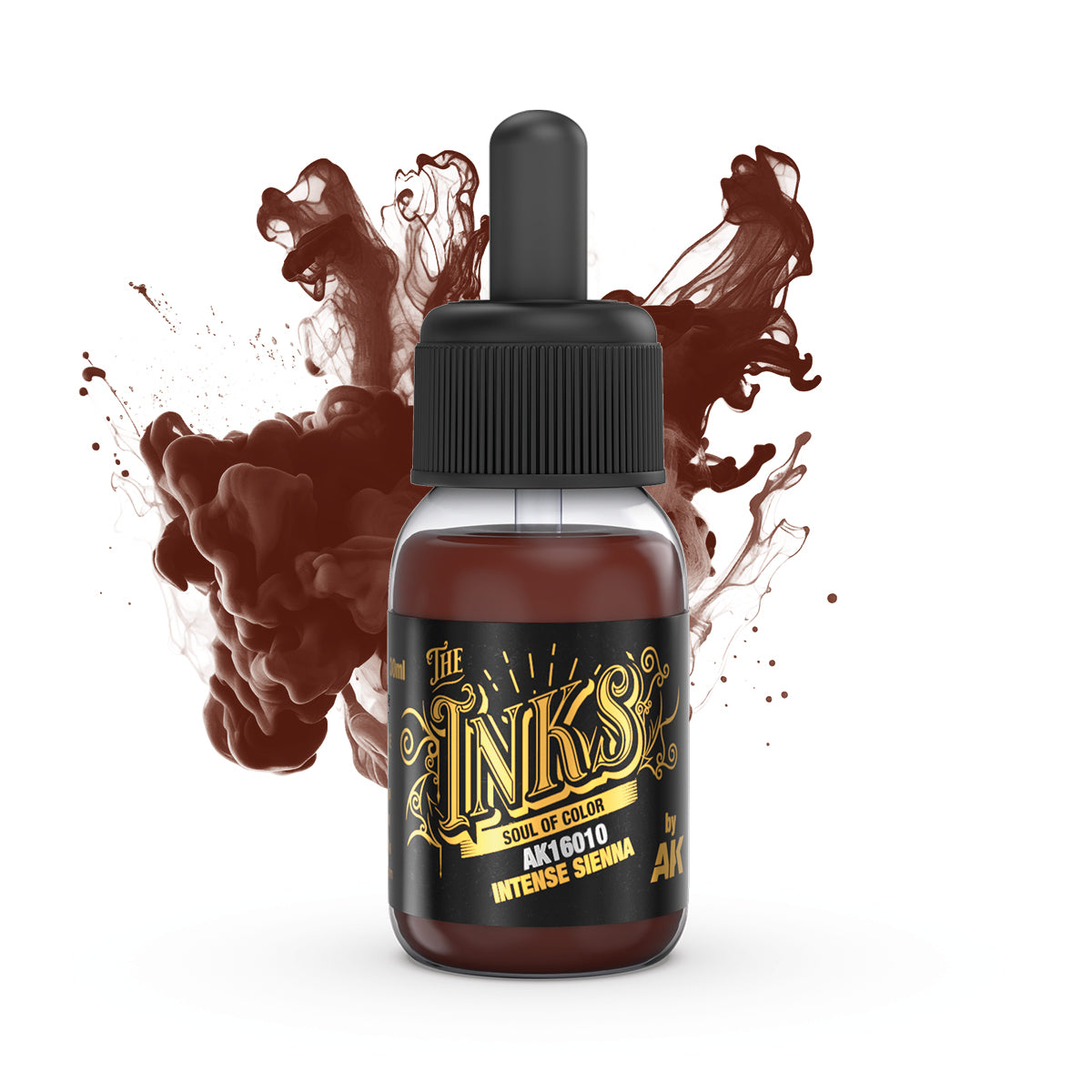 AK Interactive The Inks Intense Sienna (AK16010), Ink für Lasuren und Washes, 30 ml