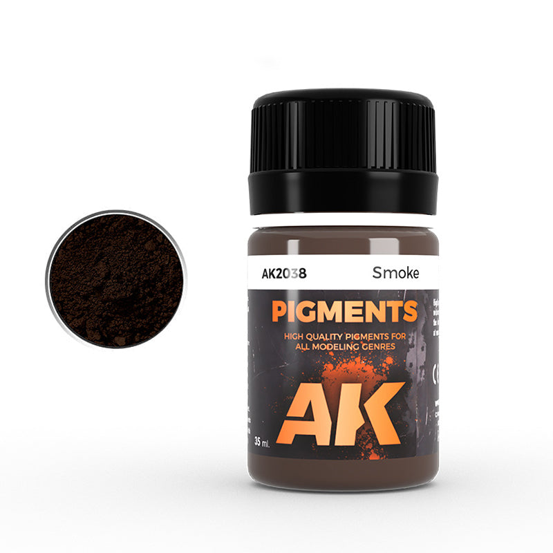 AK Interactive Pigment Smoke (AK2038), Weathering-Pigment, 35 ml