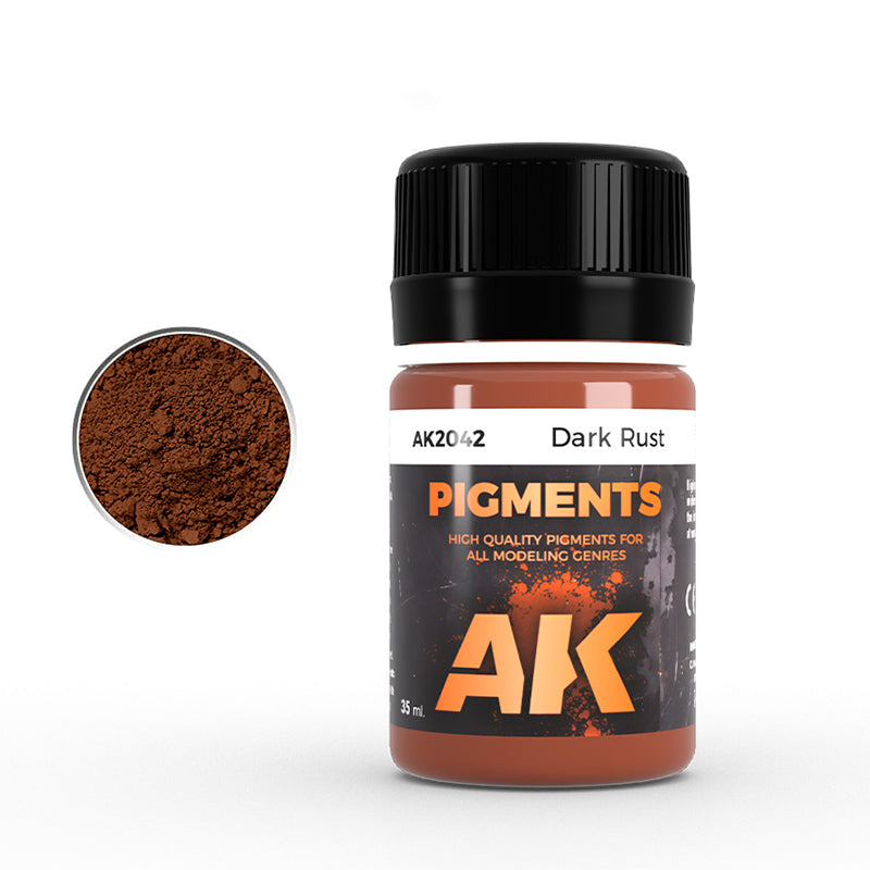 AK Interactive Pigment Dark Rust (AK2042), Weathering-Pigment, 35 ml