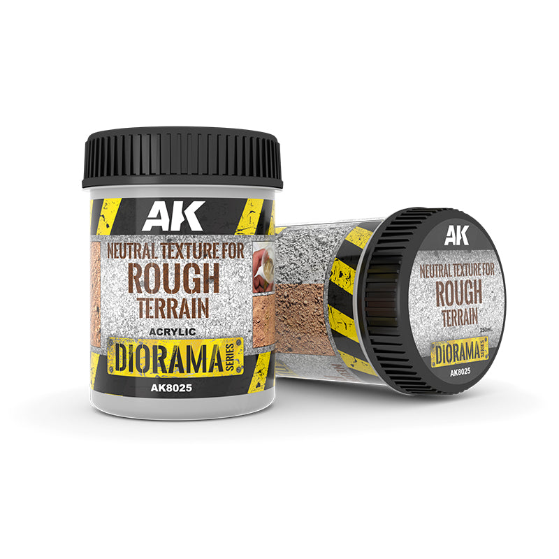 AK Interactive Terrains Neutral Texture for Rough Terrains (AK8025), 250 ml