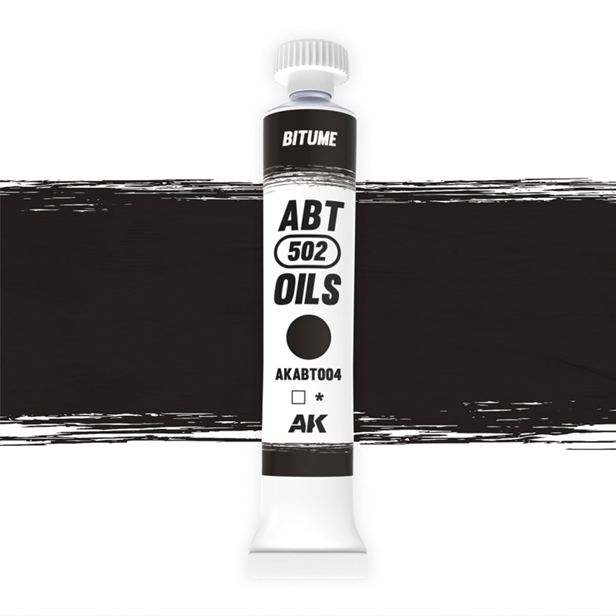 AK Interactive ABT 502 Oil Bitume (AKABT004), Ölfarbe für Weathering, 20 ml