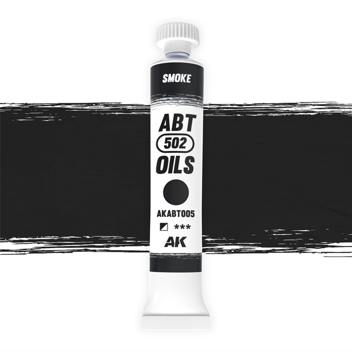 AK Interactive ABT 502 Oil Smoke (AKABT005), Ölfarbe für Weathering, 20 ml