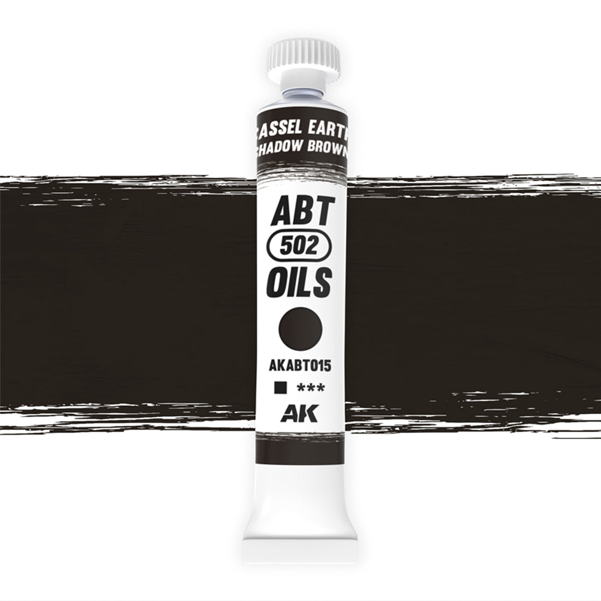 AK Interactive ABT 502 Oil Cassel Earth / Shadow Brown (AKABT015), Ölfarbe für Weathering, 20 ml