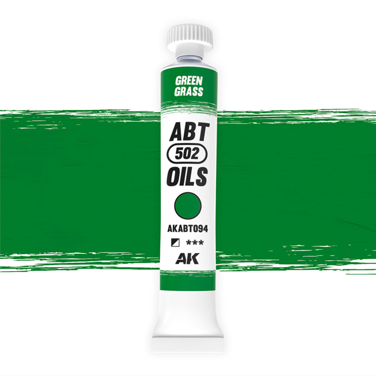 AK Interactive ABT 502 Oil Green Grass (AKABT094), Ölfarbe für Weathering, 20 ml