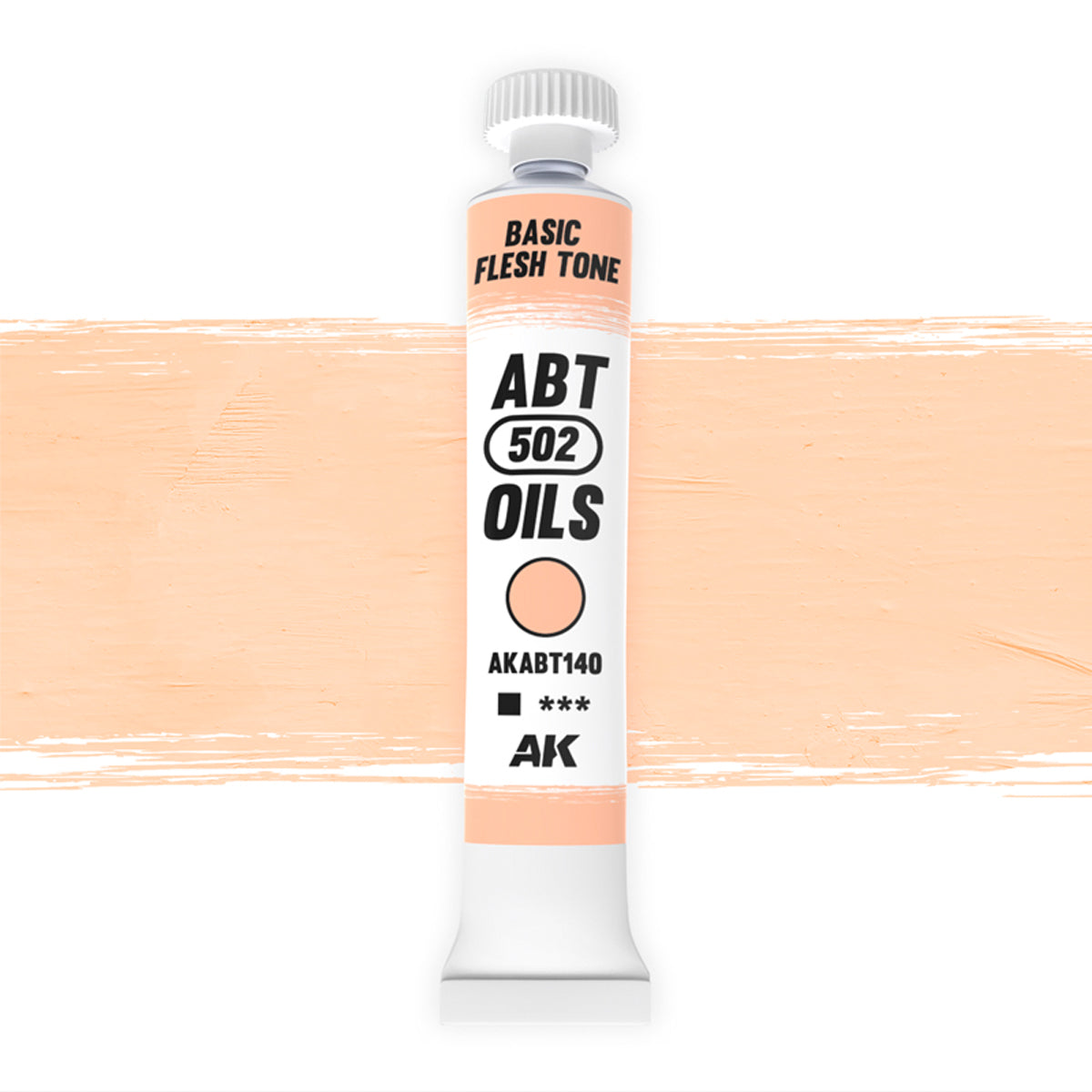 AK Interactive ABT 502 Oil Basic Flesh Tone (AKABT140), Ölfarbe für Weathering, 20 ml