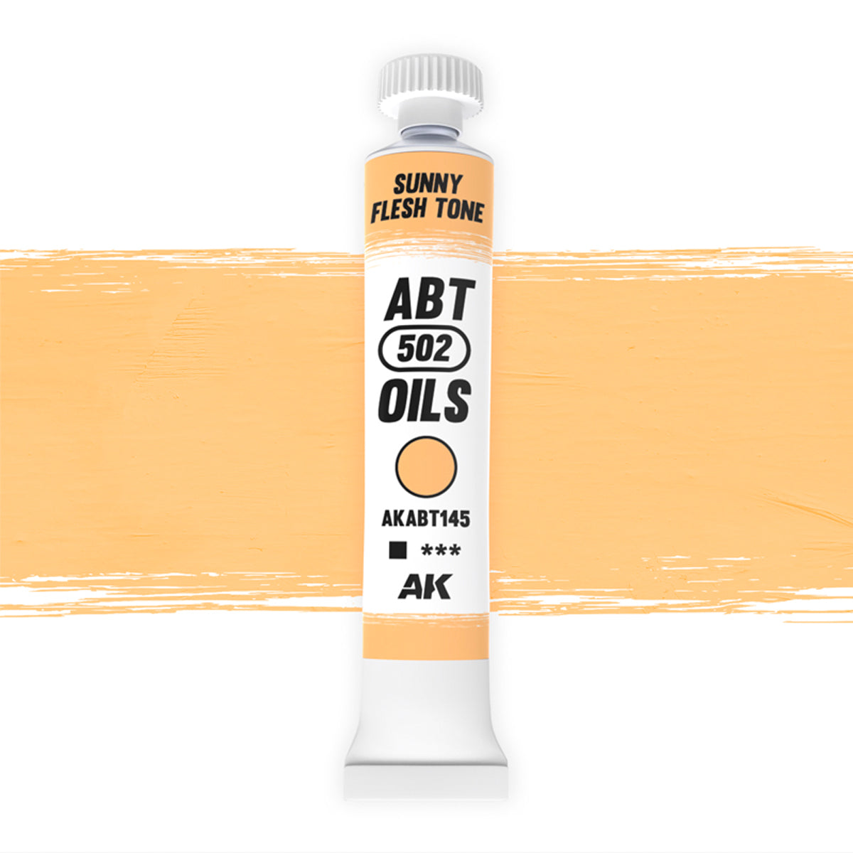 AK Interactive ABT 502 Oil Sunny Flesh Tone (AKABT145), Ölfarbe für Weathering, 20 ml