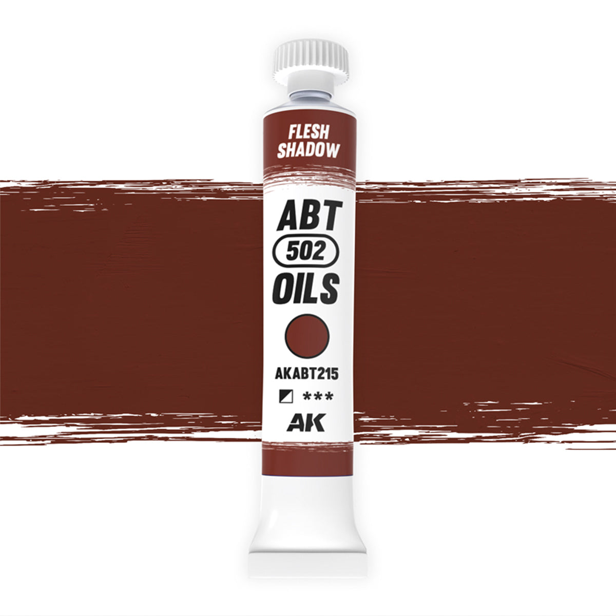 AK Interactive ABT 502 Oil Flesh Shadow (AKABT215), Ölfarbe für Weathering, 20 ml