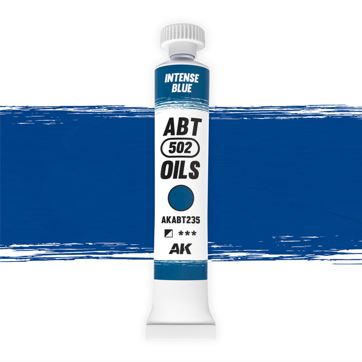 AK Interactive ABT 502 Oil Intense Blue (AKABT235), Ölfarbe für Weathering, 20 ml