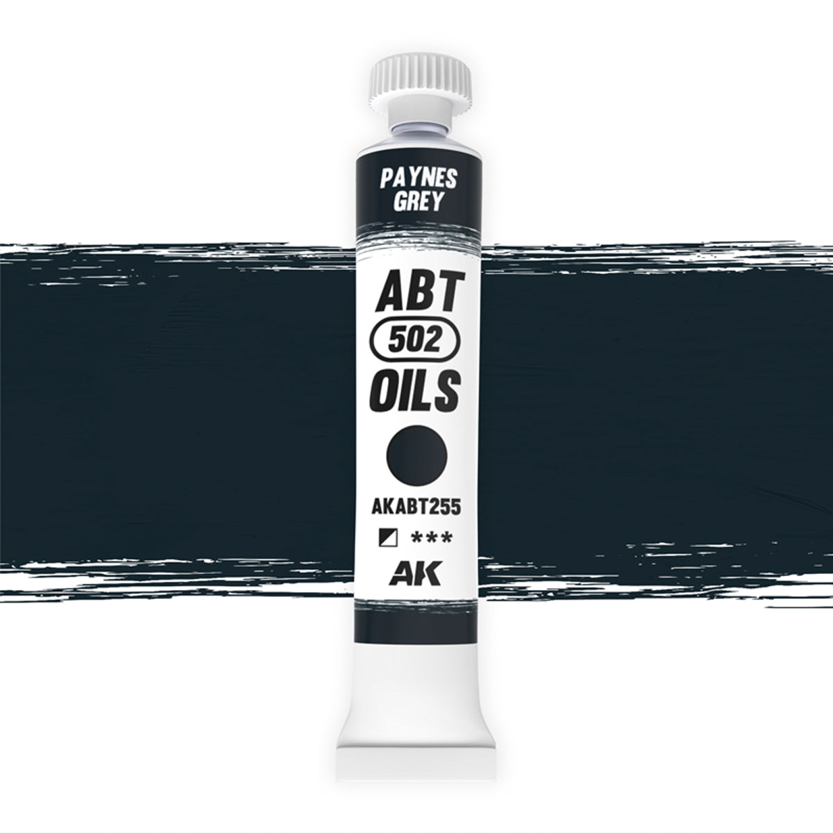 AK Interactive ABT 502 Oil Paynes Grey (AKABT255), Ölfarbe für Weathering, 20 ml